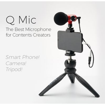 Alfoto Q-Mic Microphone Video Kit for Influencers and Content Creators