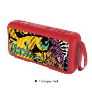 500mAh Newest Graffiti Painted Handsfree SD Card Bluetooth Speaker